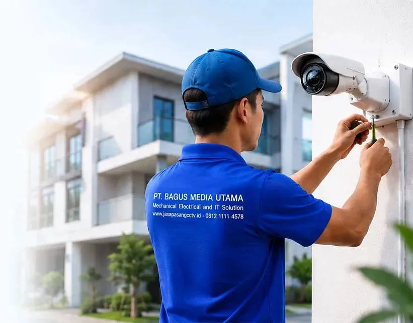 Teknisi pasang CCTV profesional